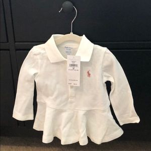 Ralph Lauren White long sleeve top NWT 9M